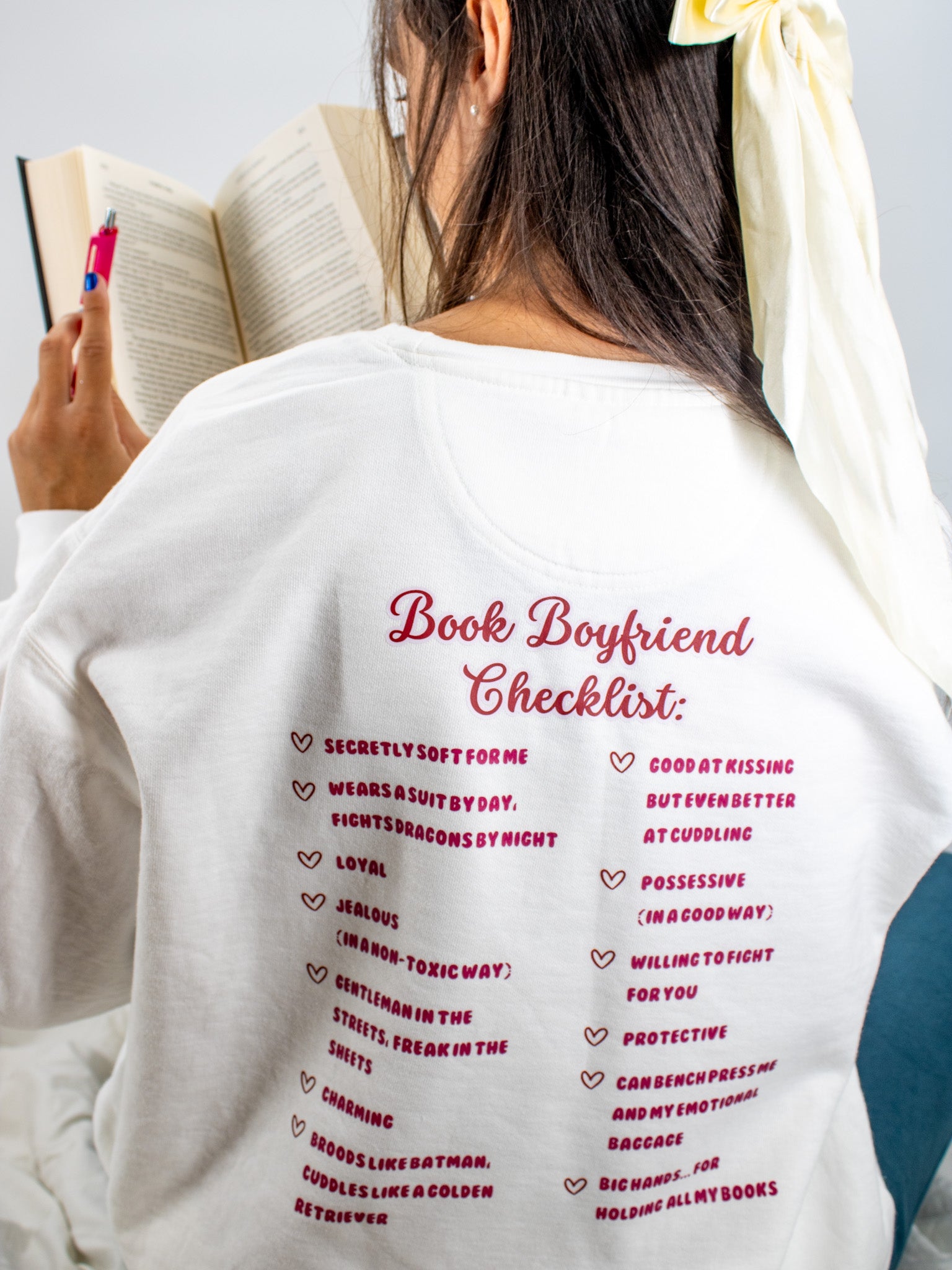 Book Boyfriend Lover Crewneck